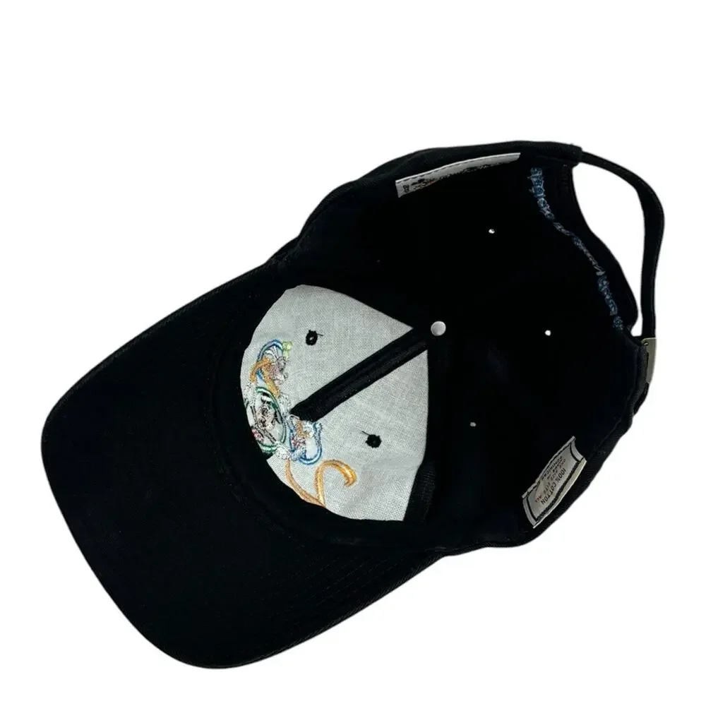 Vintage Y2K 2000 Walt Disney World Cotton Baseball Cap in Black - One Size